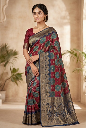 Pure Gaji silk saree