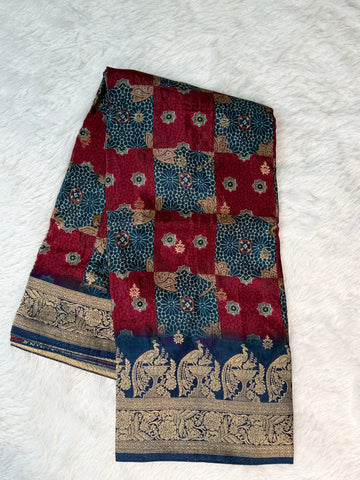 Pure Gaji silk saree