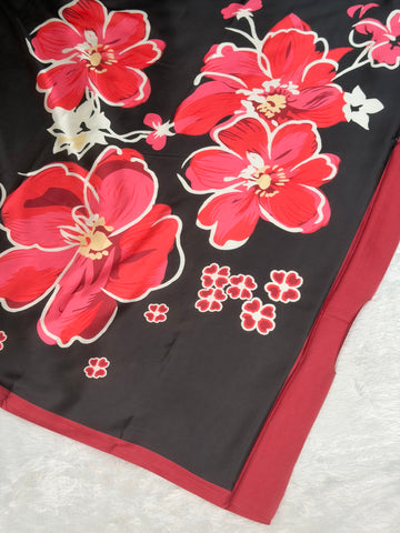 Satin silk saree