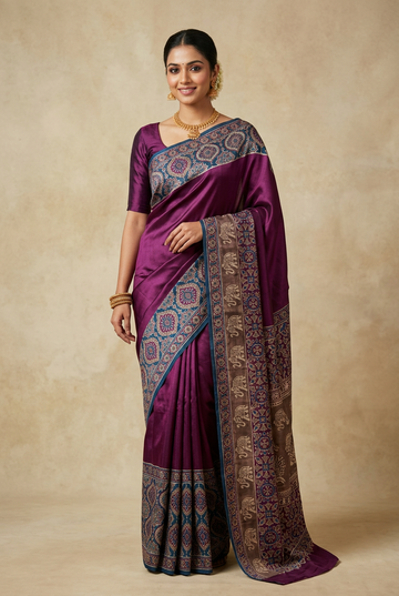 Italian silk saree