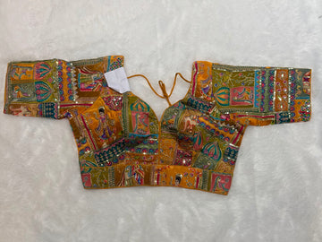 Position work half sleeve blouse