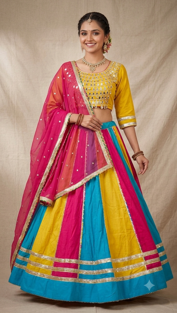 Colourful Chaniya Choli Full Set