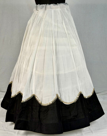 Premium Roman Silk Contrast Lehenga
