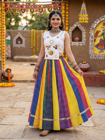 Full Flare Lehenga with Stitched Blouse