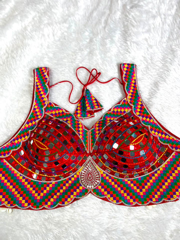 Kucchhi real mirror work blouse